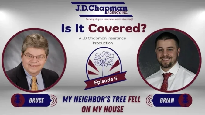 Screenshot of Episode 5 of JD Chapman podcast 'Is It Covered?'.