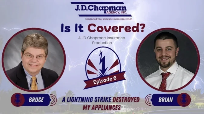 Screenshot of Episode 6 of JD Chapman podcast 'Is It Covered?'.