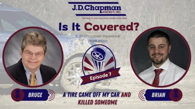 Screenshot of Episode 7 of JD Chapman podcast 'Is It Covered?'.