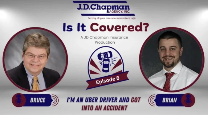 Screenshot of Episode 8 of JD Chapman podcast 'Is It Covered?'.